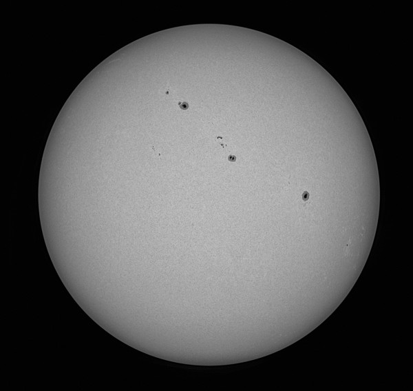 The Sun with sunspot groups on March 5, 2026. - Astrophotography