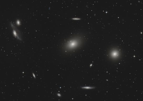 M84, M86, NGC4438, and others (Markarian's Chain) - Astrophotography