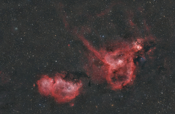 Soul and Heart IC 1848, IC 1805 - Astrophotography