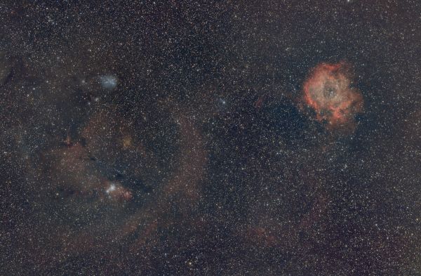 NGC2244,NGC2264 - астрофотография