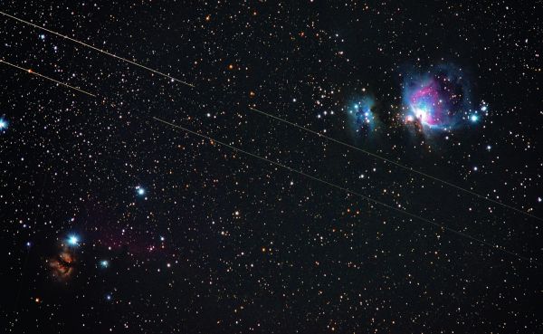 Туманности в Орионе - астрофотография