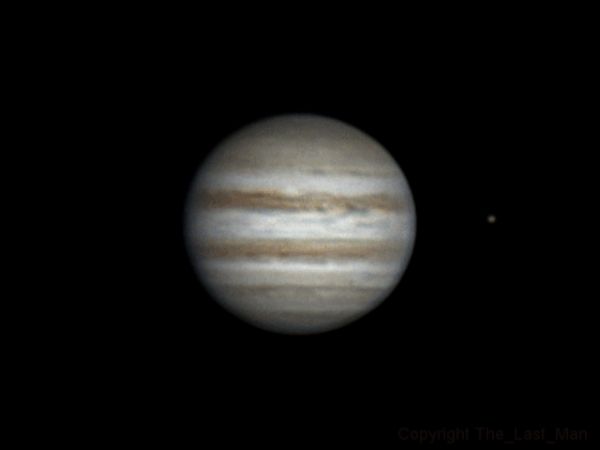Rotation of Jupiter and Europa (24 apr 2015, 20:45-21:27 UTC+3) - астрофотография