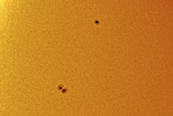 Мелкопятнышки на Солнце - астрофотография