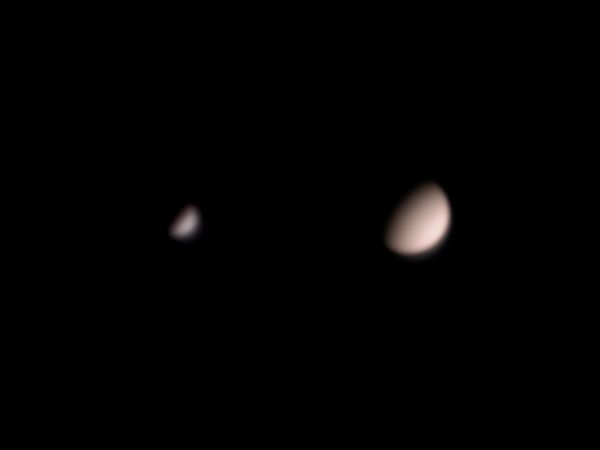 Меркурий и Венера Коллаж - астрофотография