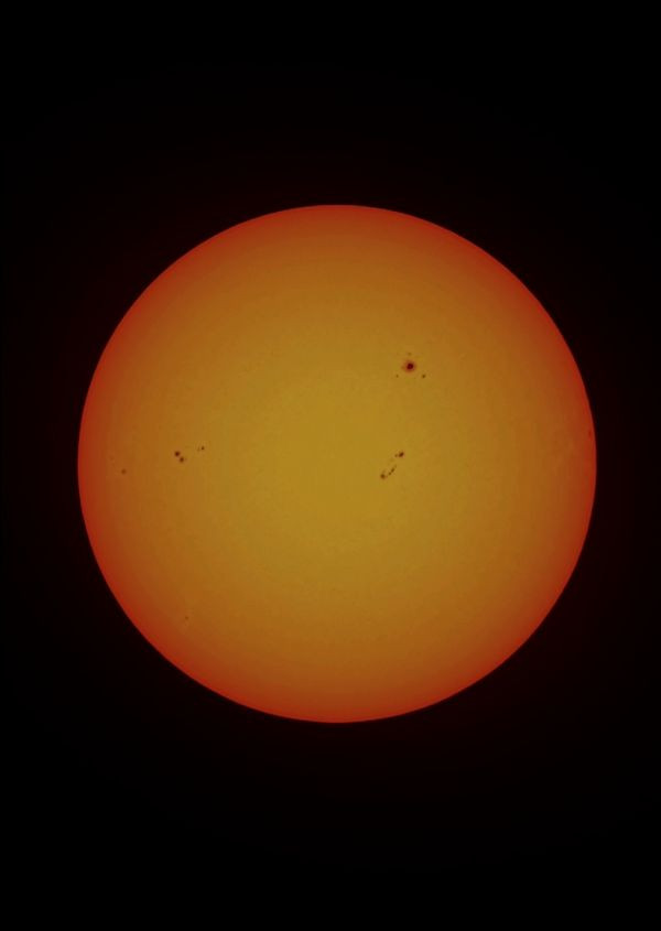 The Sun today at 9:14 MSK. - Astrophotography