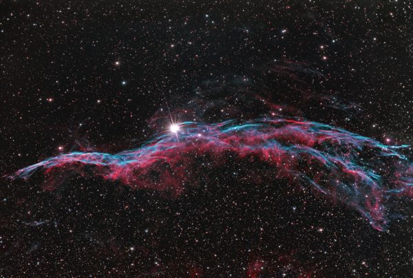 NGC 6960. Волокнистая туманность Вуаль - астрофотография