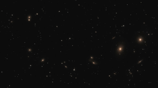 Markarian's Chain - a group of galaxies in the Virgo Cluster. - Astrophotography