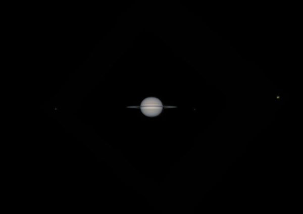 Saturn and its moons - Astrophotography