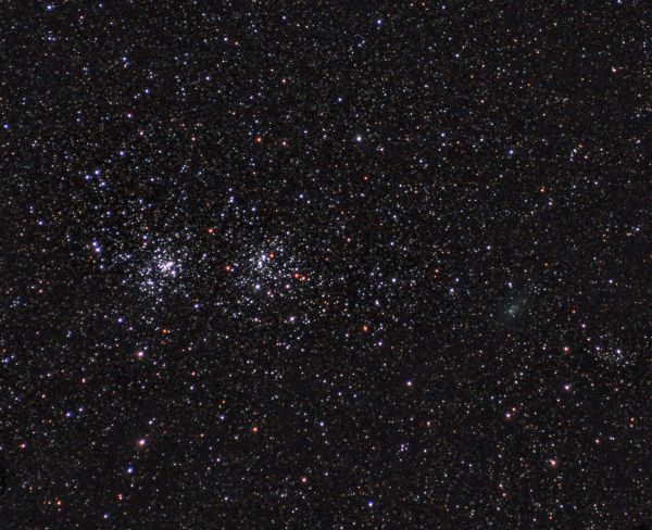 Комета C/2017 T2 (PANSTARRS) vs H & X Персея 23.01.2020. - астрофотография