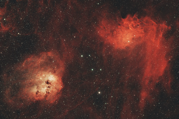 IC405 + IC410 - астрофотография