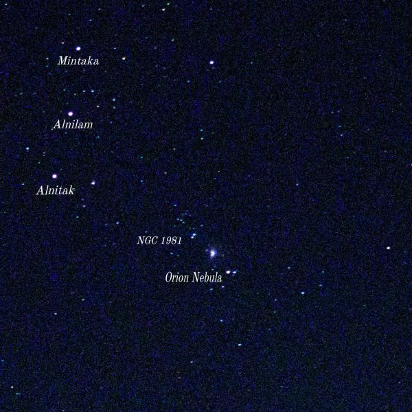 Большая Туманность Ориона и её окрестности на небесной сфере.  - астрофотография