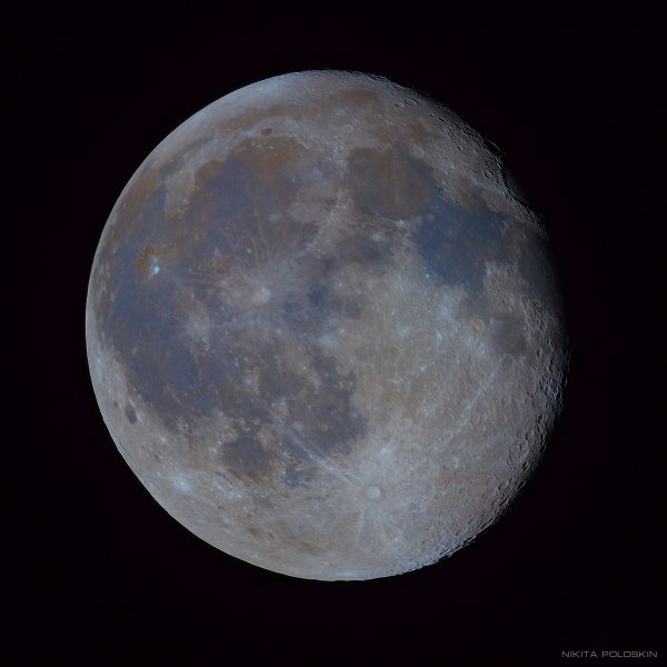 Луна 3 декабря - астрофотография