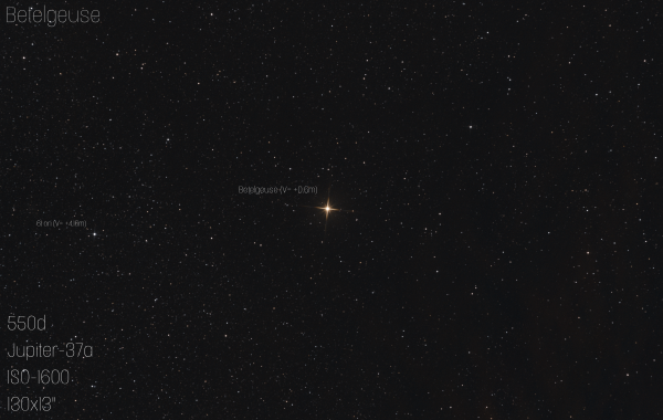 Betelgeuse - астрофотография