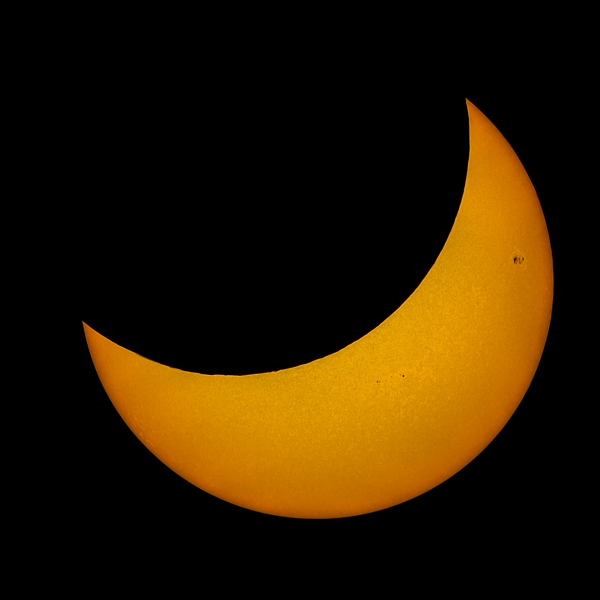 Частное солнечное затмение 25 октября 2022 года - астрофотография