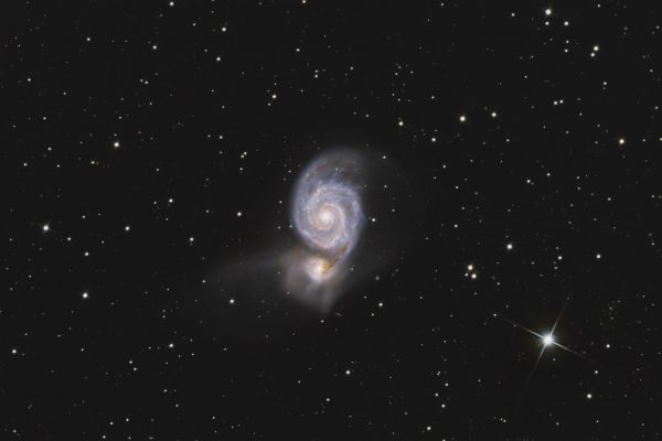 M 51 Галактика "Водоворот" - астрофотография