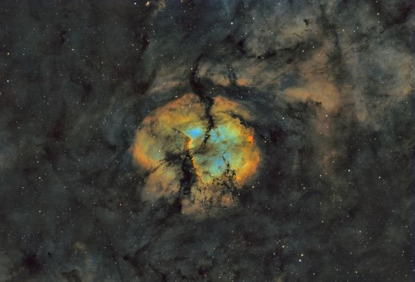 Sh2-124 nebula in the SHO palette - Astrophotography