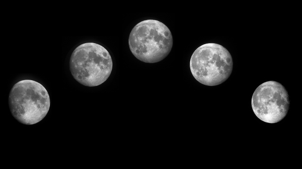 Moon Collage - астрофотография