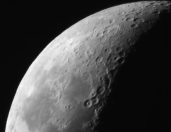 Луна, фрагмент - астрофотография