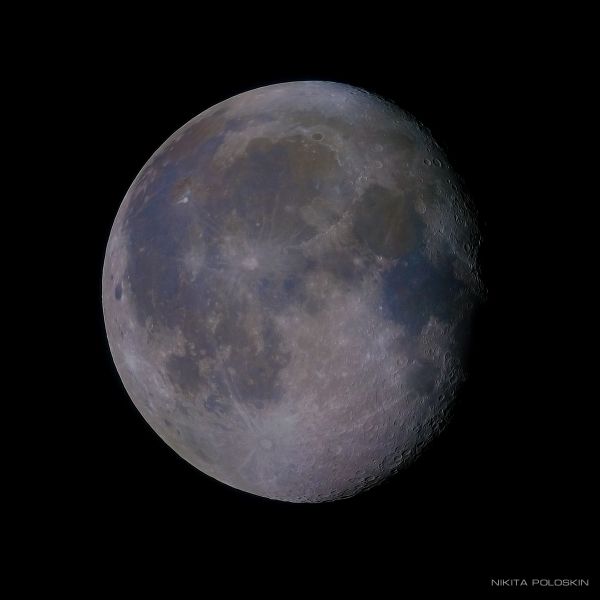Луна 5 октября - астрофотография