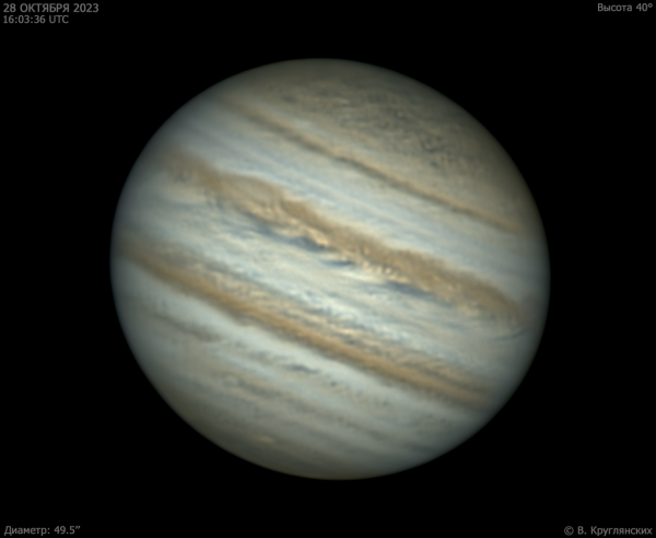 Юпитер 28 октября 2023 - астрофотография