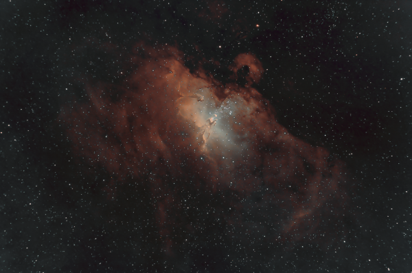 Туманность М16 "Орёл", биколор. - астрофотография