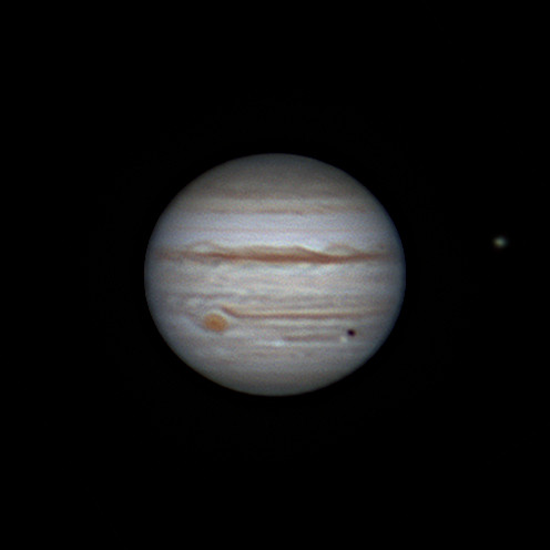 Jupiter, Io, Europa - Astrophotography