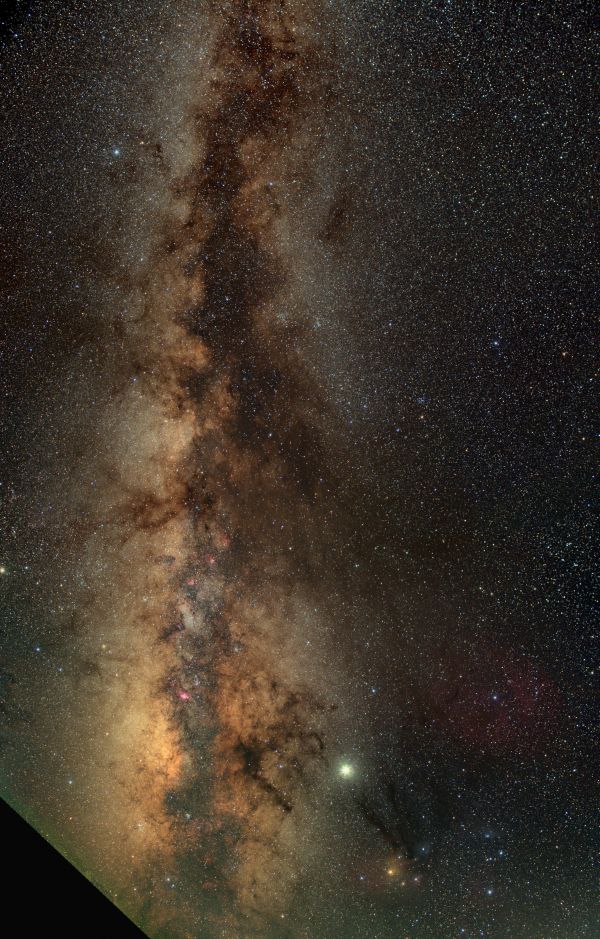 Панорама млечного пути - астрофотография