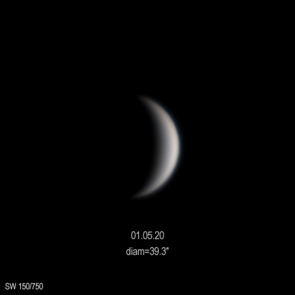 Venus 01.05.20 - астрофотография