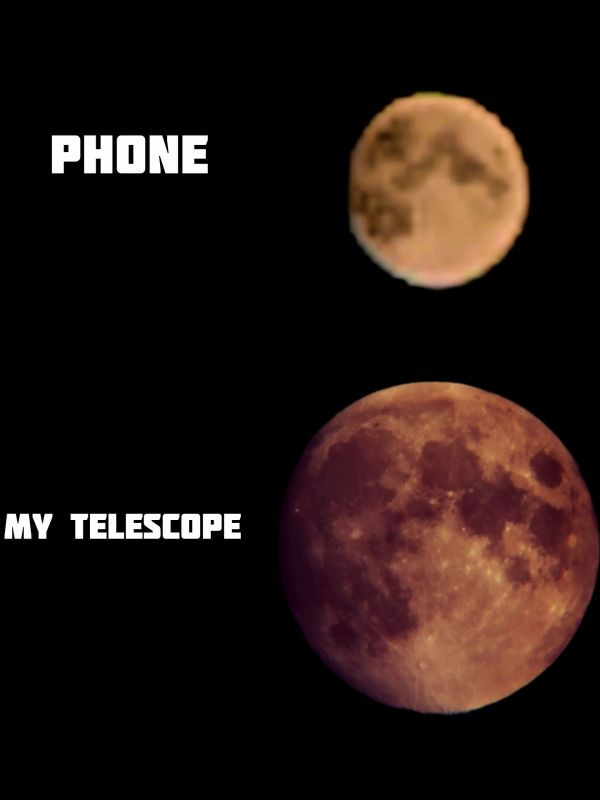 Phone vs. telescope comparison - Astrophotography
