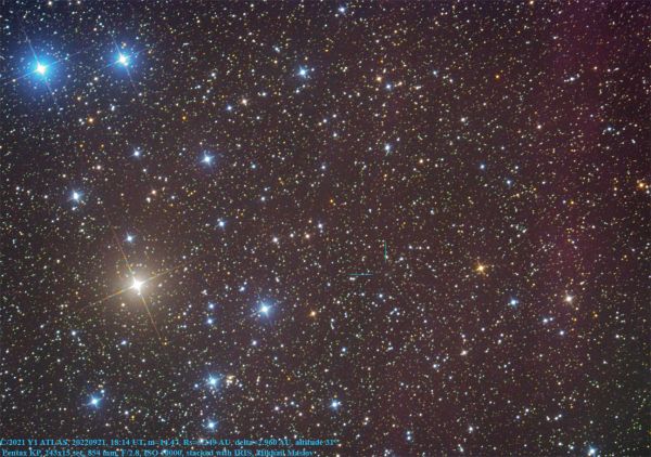 C/2021 Y1 ATLAS - астрофотография