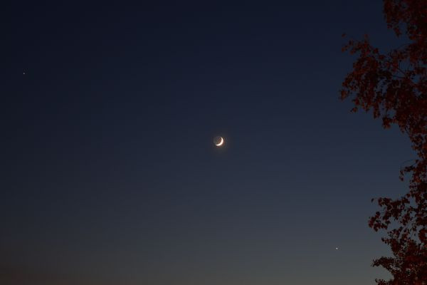 The Moon near Venus and Jupiter. - Astrophotography