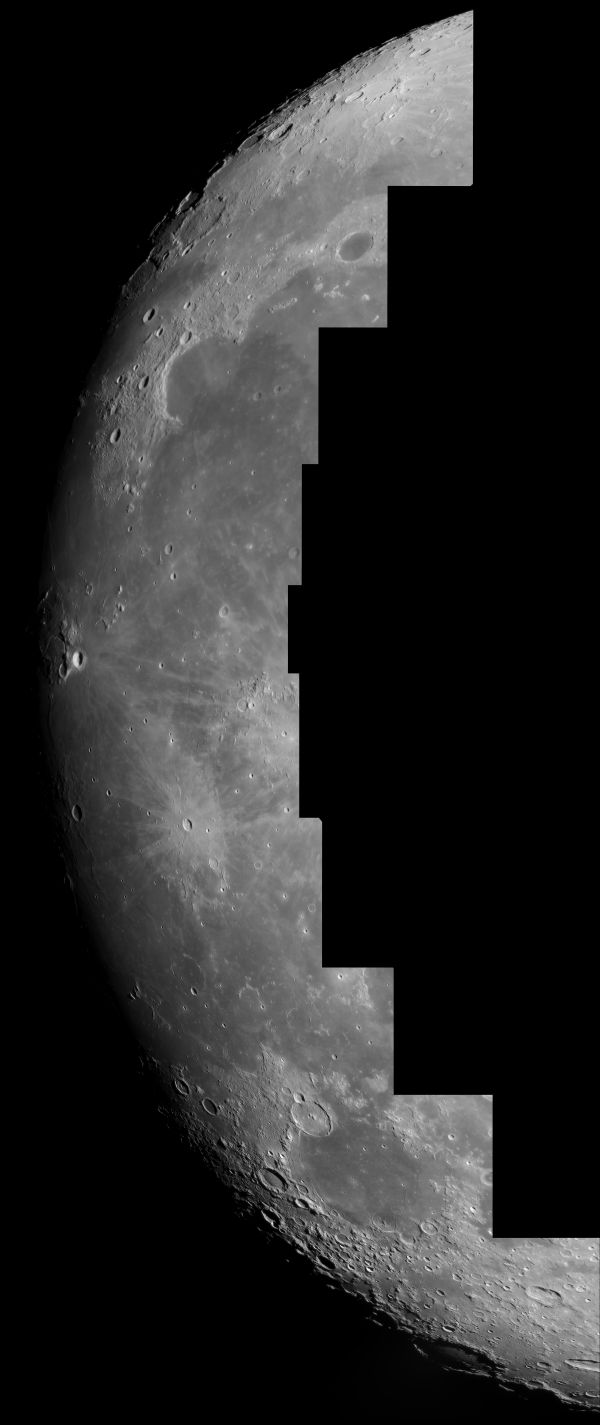2016.03.20 Moon Terminator mosaic - астрофотография