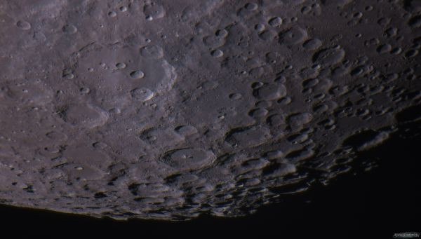 The surroundings of the crater Clavius. - Astrophotography