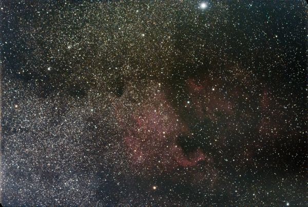 Туманность Северная Америка NGC 7000 в созвездии Лебедя - астрофотография