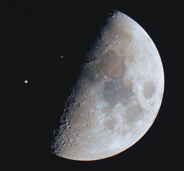 Jupiter & Saturn & Moon 22.12.2020 - астрофотография