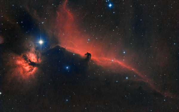 The Horsehead & Flame nebula v2 - астрофотография