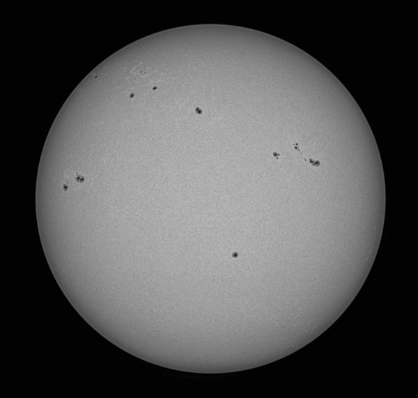 Active Sun with sunspot groups on March 29, 2026. - Astrophotography