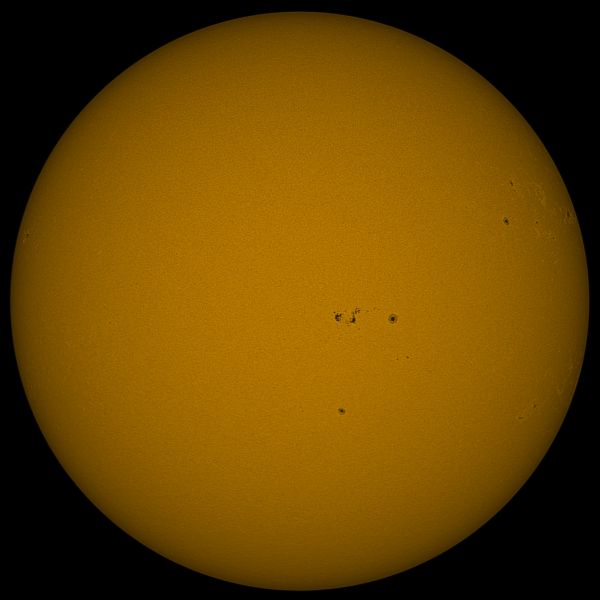Солнце в континууме 27.04 - астрофотография