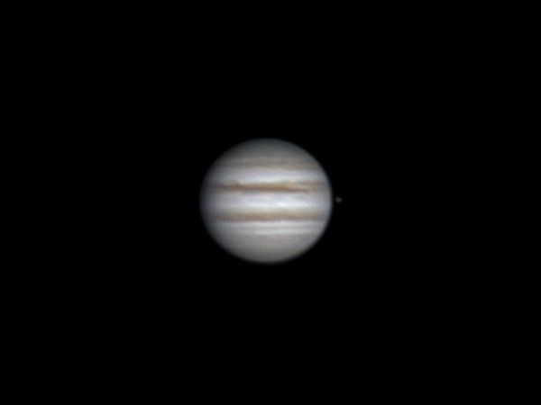 Jupiter and Io (5 apr 2015, 22:45) - астрофотография