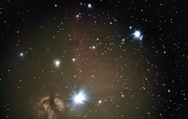 Конская голова IC434, Пламя NGC 2024 - астрофотография