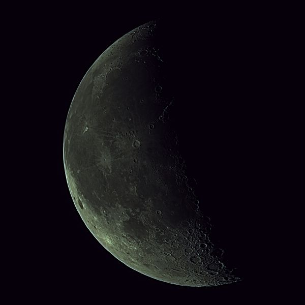 Луна_20-08-22 фаза -40%  - астрофотография