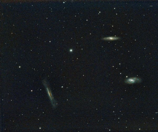 leo triplet M66, M65 NGC3628 V2 - астрофотография