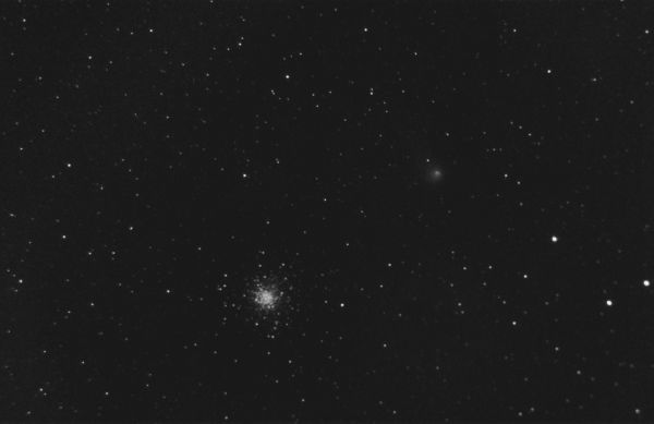 Комета C2017 K2 (PANSTARRS) и шаровое скопление М10-дата съемки 16.07.2022(новая версия) - астрофотография