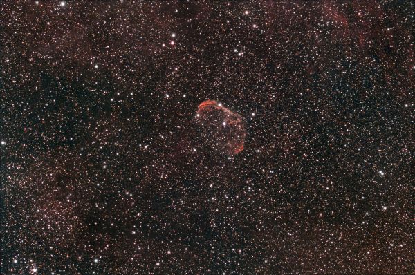 Туманность Полумесяц NGC 6888  в созвездии Лебедь. - астрофотография