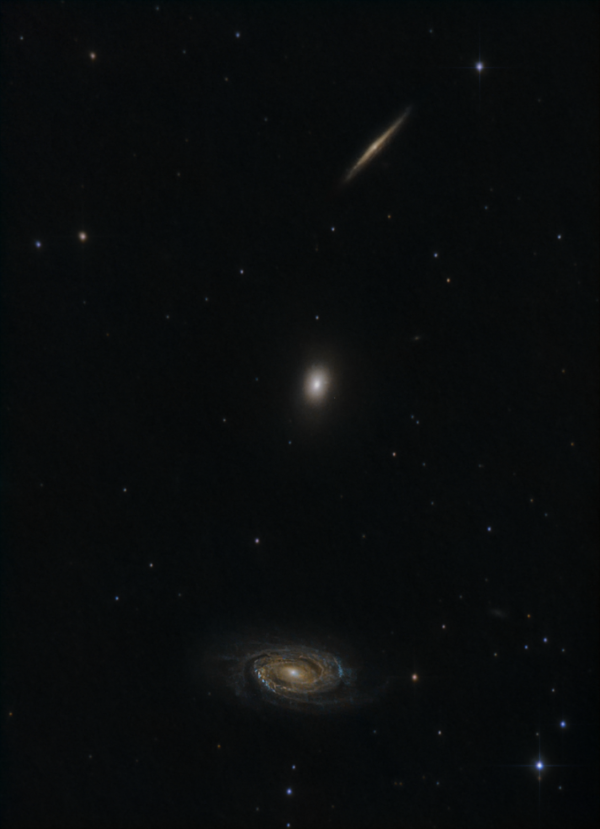 Трио Дракона NGC5985 NGC5982 NGC5981 - астрофотография