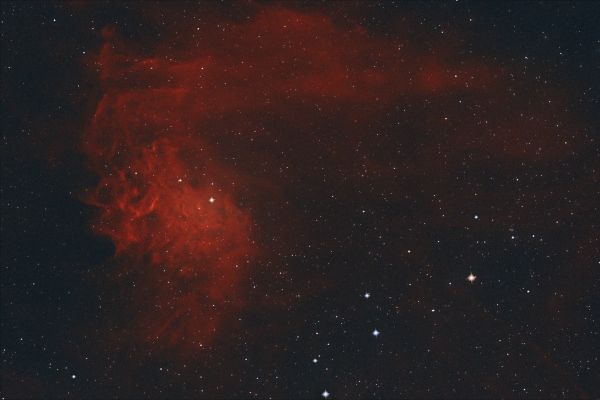C31_IC405_Пылающая звезда - астрофотография