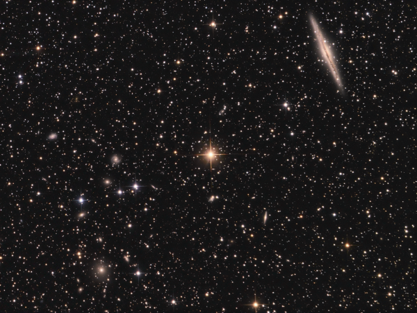 NGC 891 and friends lrgb - астрофотография