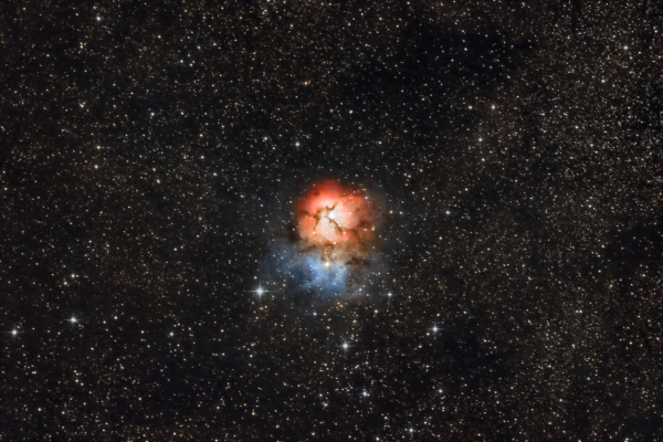 Тройная туманность M 20 - астрофотография