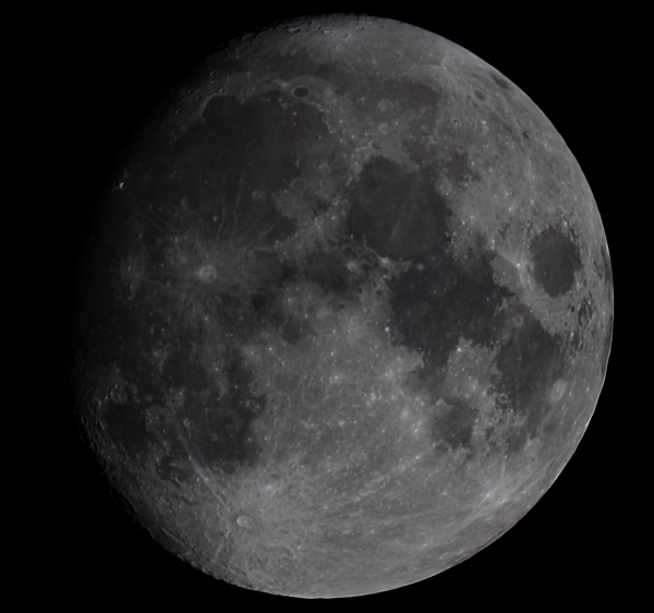 Вид Луны при Ф=+94,2% от 07.10.22 - астрофотография