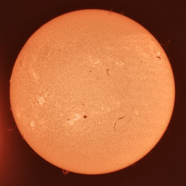 The Sun 17-07-23 colorized - астрофотография